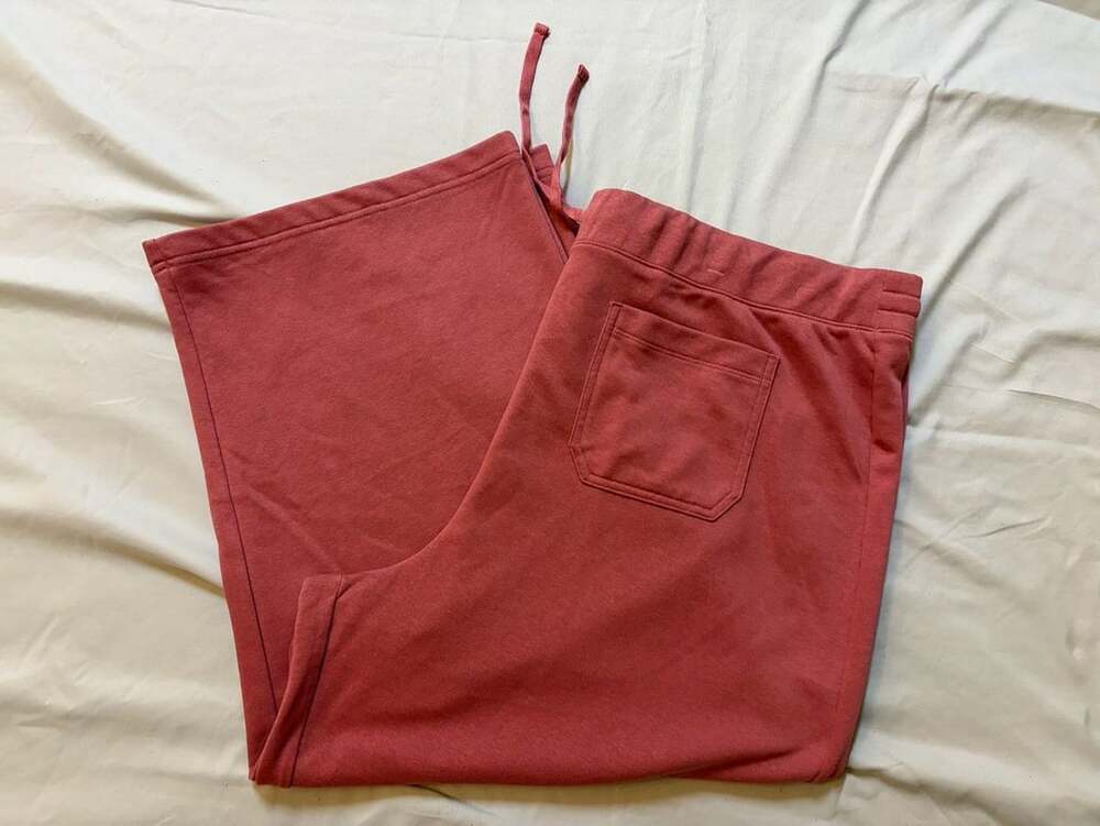 LC Lauren Conrad Wide-Leg Super High-Rise Crop Size 2X Red Pants